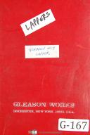 Gleason-Gleason No 19 Hypoid Lapper Machine, Operators Instruction Manual-No. 19-01